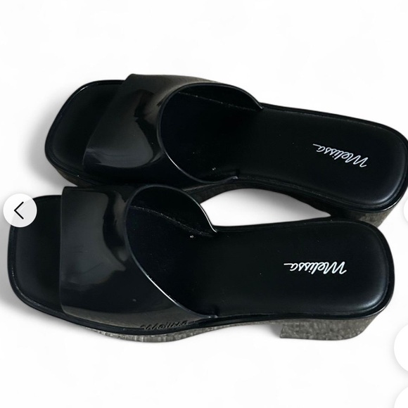Melissa Black Jelly Sandals size 9 - Picture 1 of 8